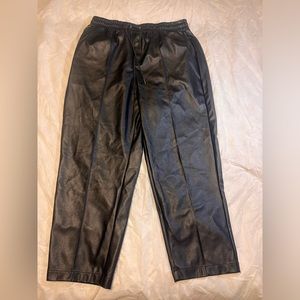Calia pleather cropped ankle pants